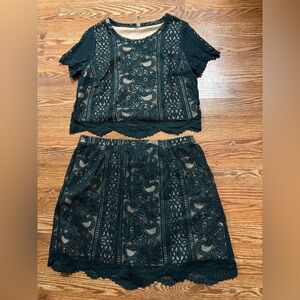 Xhilaration Lace Skirt Set Size 1X